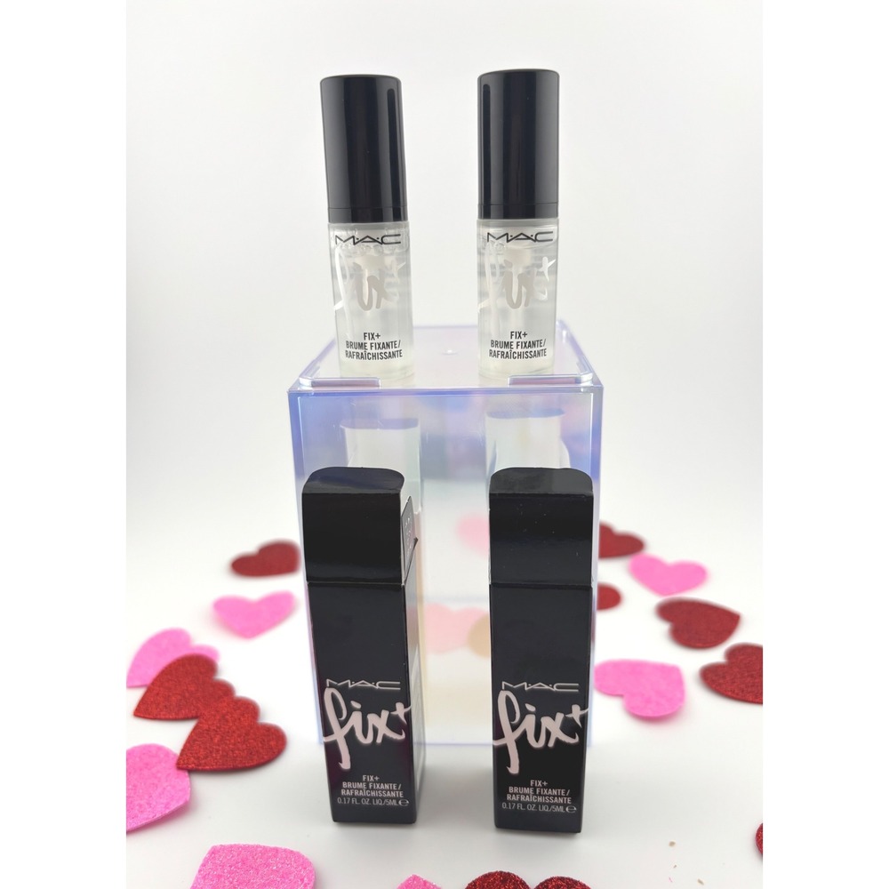 MAC Fix+‎ Setting Spray Mist 2 pc Travel Size 0.17 oz skin Refresher finishing
